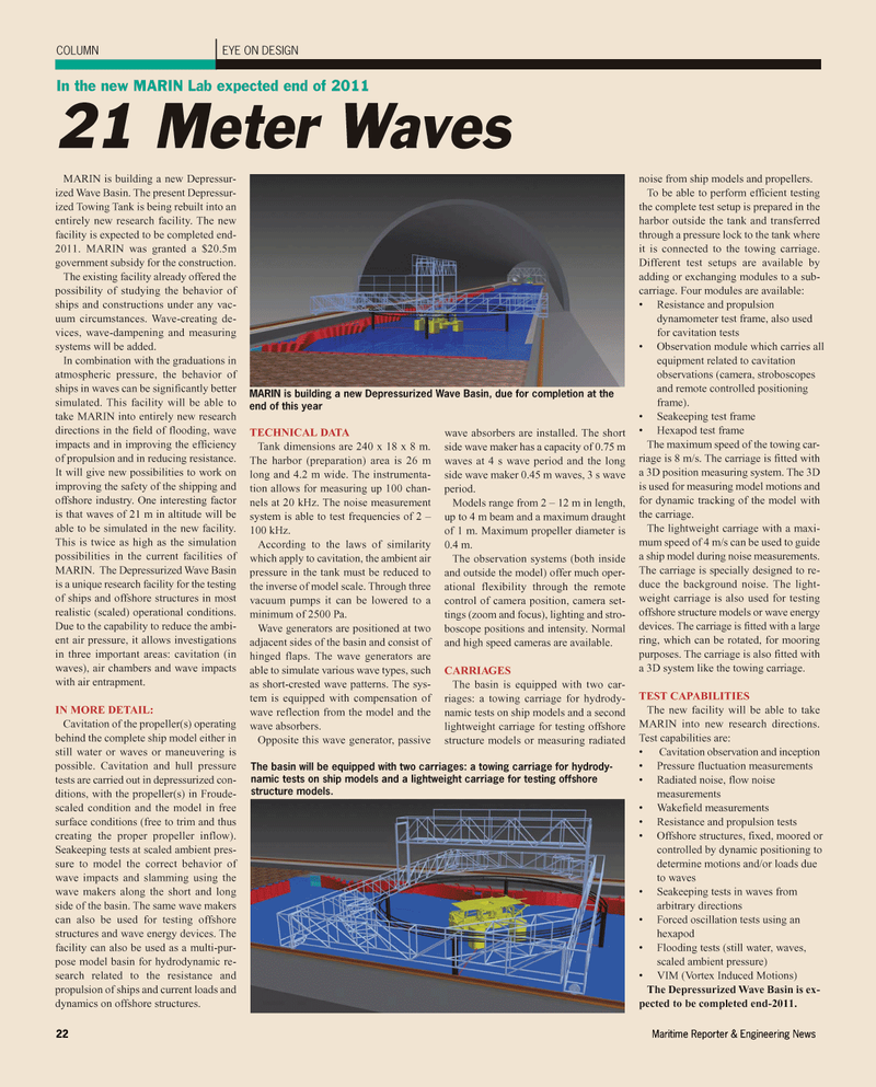 Maritime Reporter Magazine, page 22,  May 2011