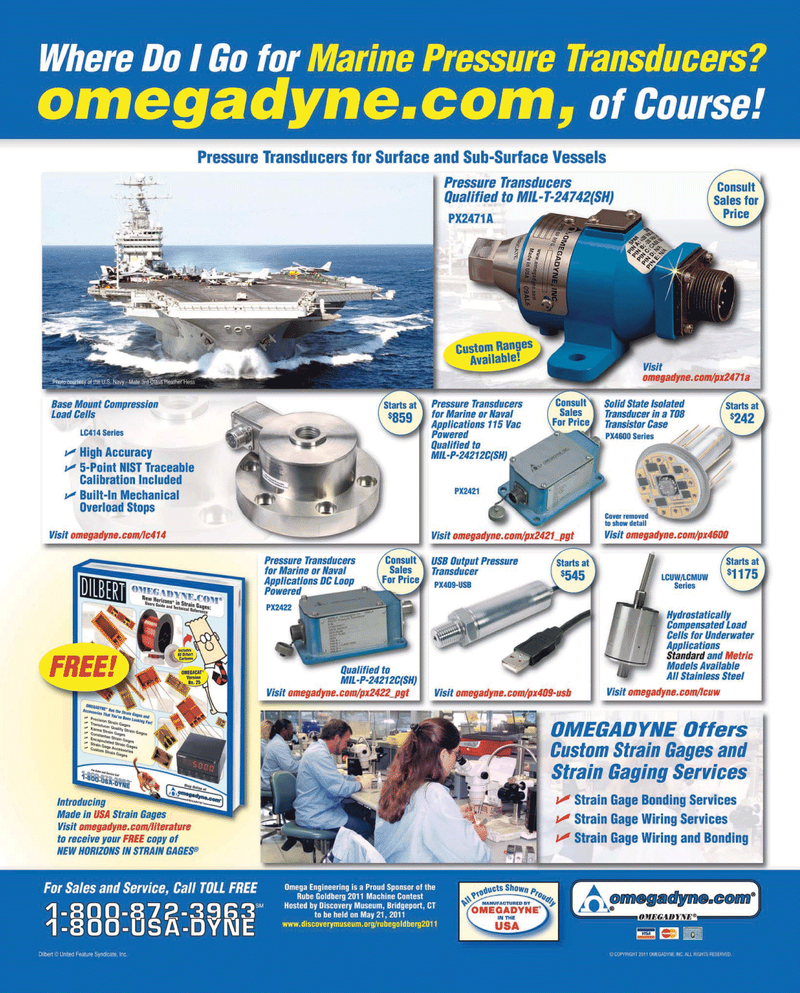 Maritime Reporter Magazine, page 1,  May 2011