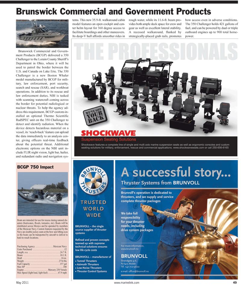 Maritime Reporter Magazine, page 49,  May 2011