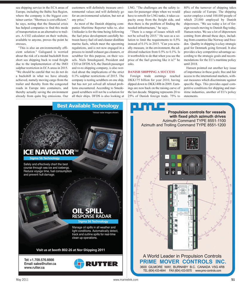 Maritime Reporter Magazine, page 51,  May 2011