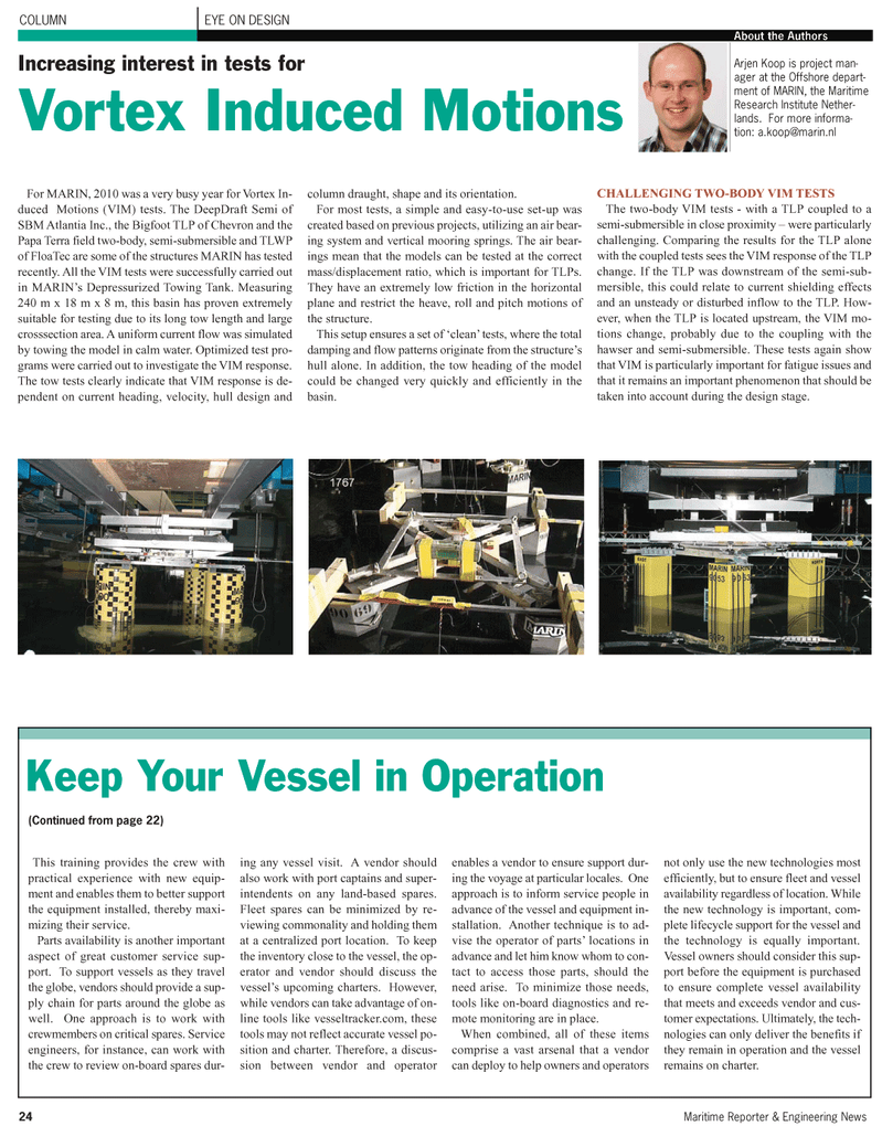 Maritime Reporter Magazine, page 24,  Jun 2011