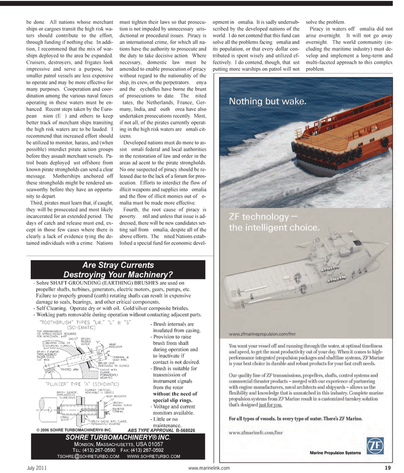 Maritime Reporter Magazine, page 19,  Jul 2011