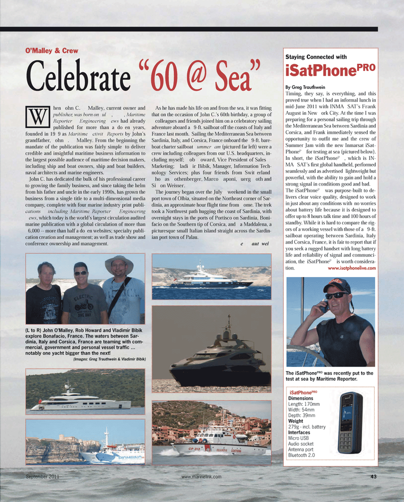 Maritime Reporter Magazine, page 43,  Sep 2011