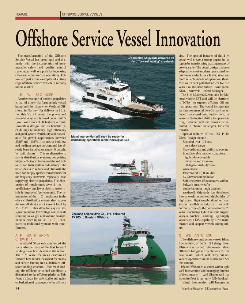 Maritime Reporter Magazine, page 44,  Sep 2011