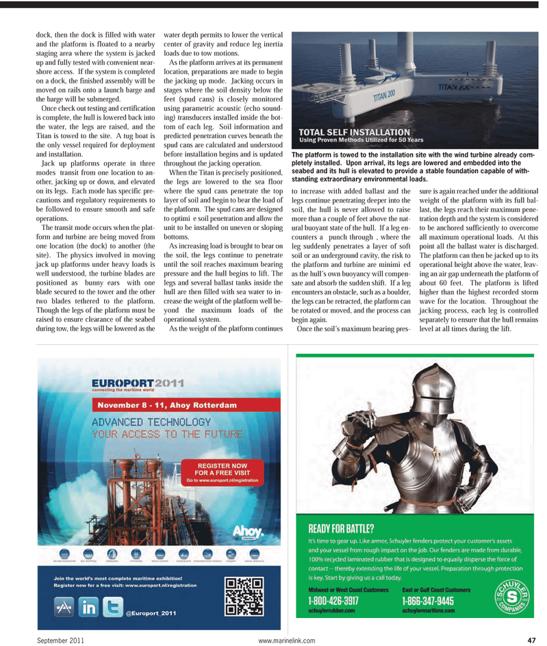 Maritime Reporter Magazine, page 47,  Sep 2011
