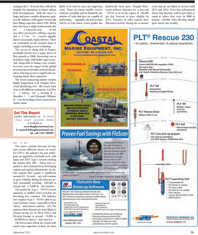 Maritime Reporter Magazine, page 51,  Sep 2011
