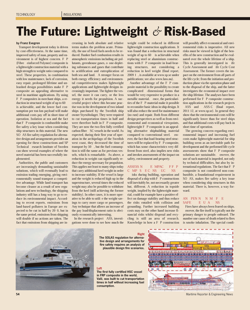 Maritime Reporter Magazine, page 54,  Sep 2011