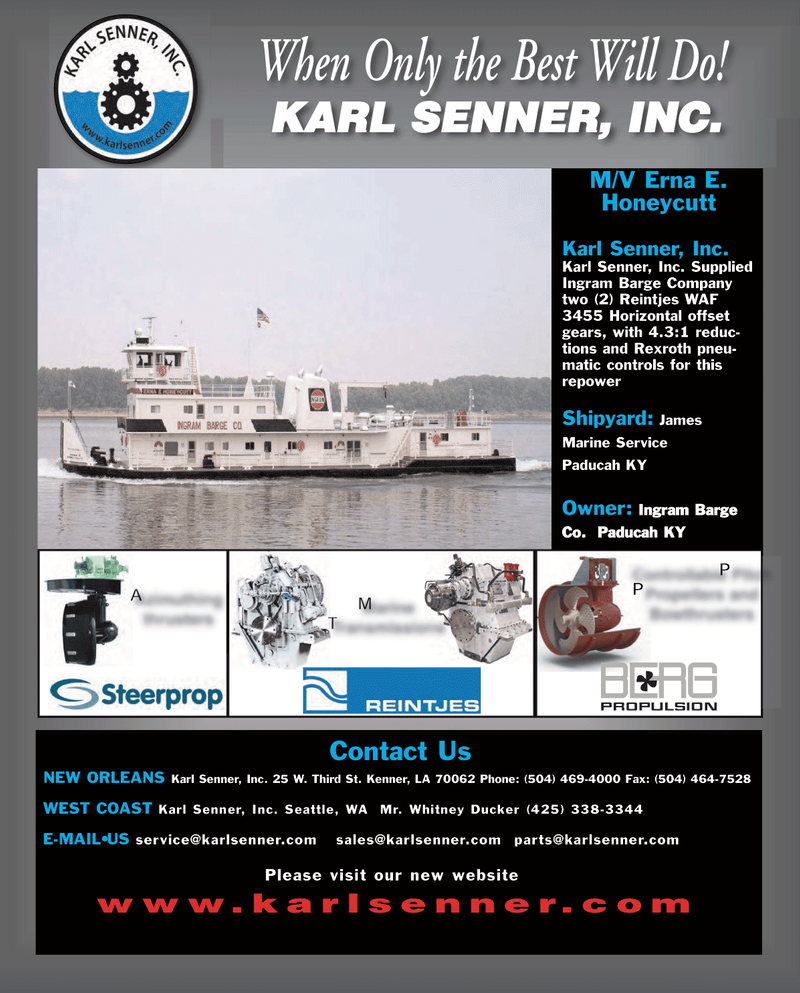 Maritime Reporter Magazine, page 4th Cover,  Sep 2011