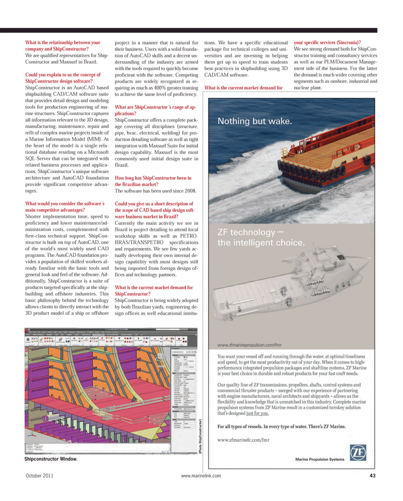 Maritime Reporter Magazine, page 43,  Oct 2011