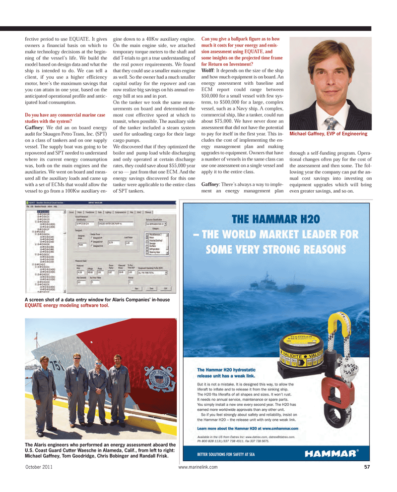Maritime Reporter Magazine, page 57,  Oct 2011