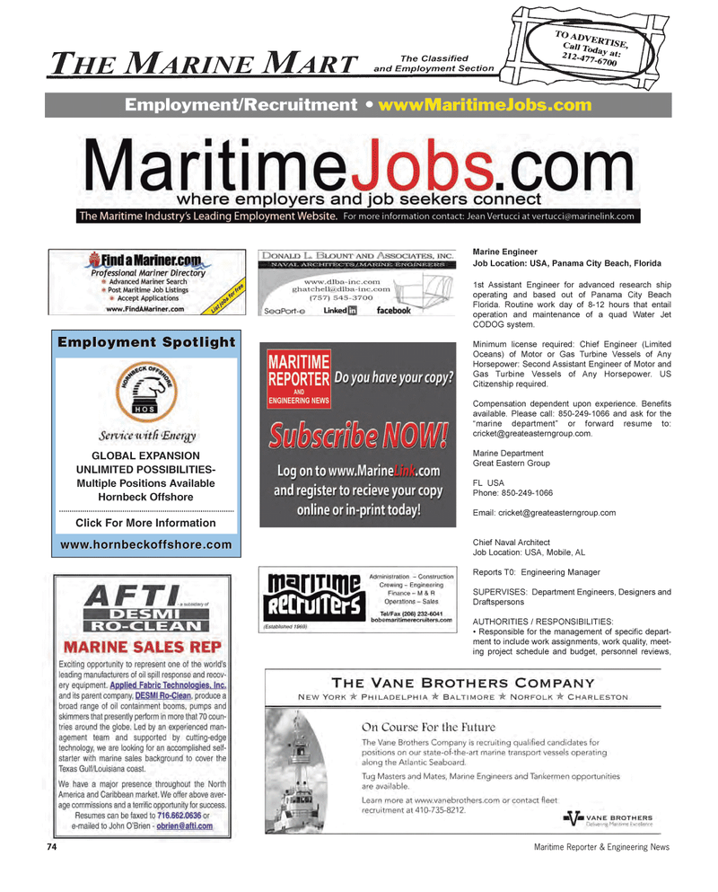 Maritime Reporter Magazine, page 74,  Oct 2011