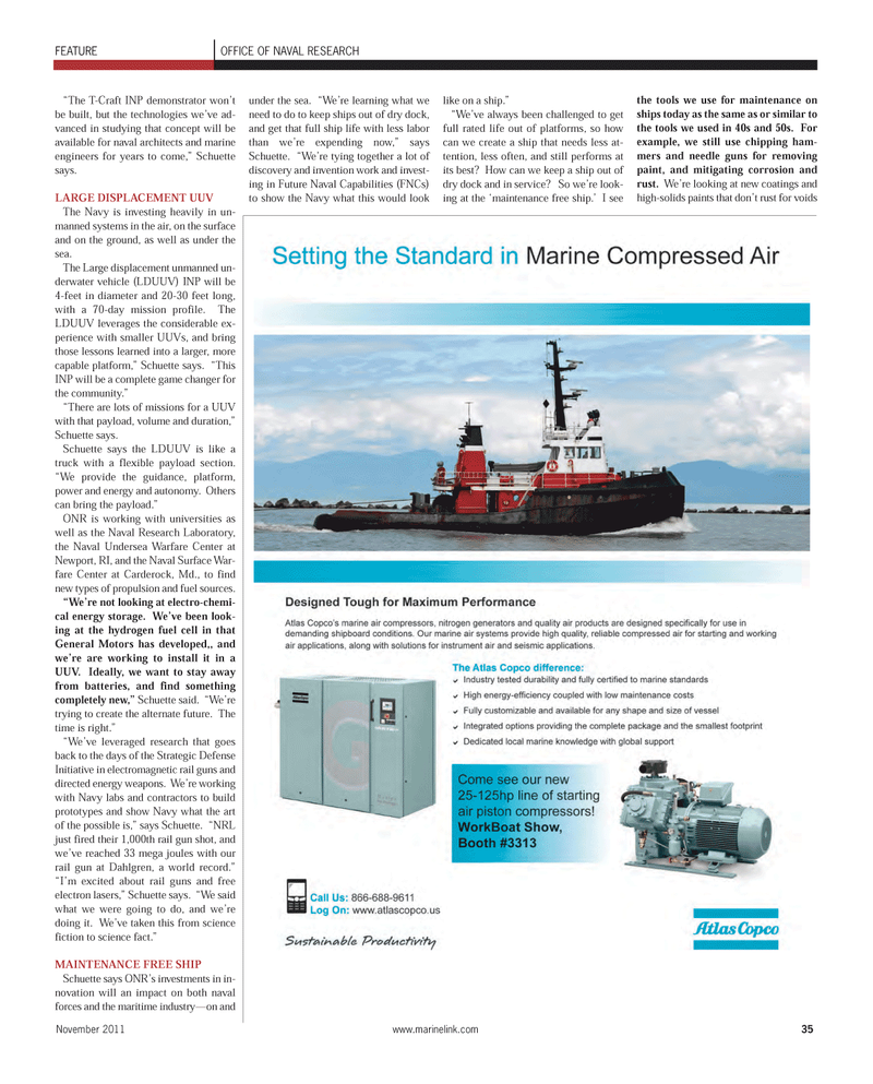 Maritime Reporter Magazine, page 35,  Nov 2011
