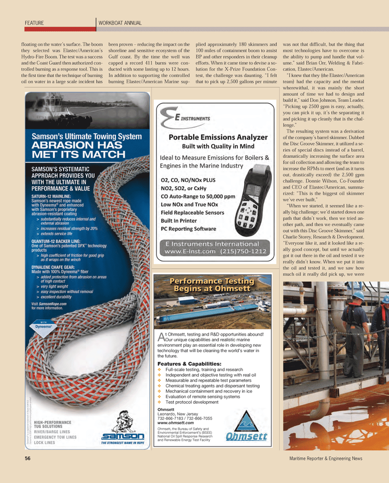 Maritime Reporter Magazine, page 56,  Nov 2011