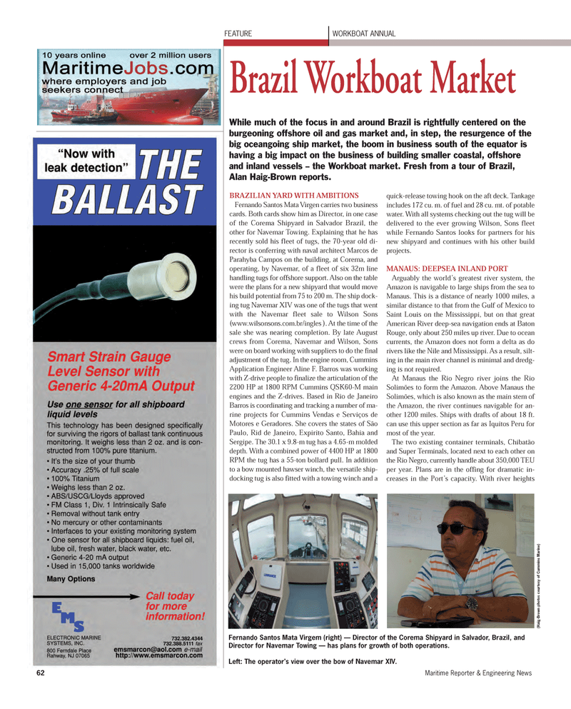 Maritime Reporter Magazine, page 62,  Nov 2011