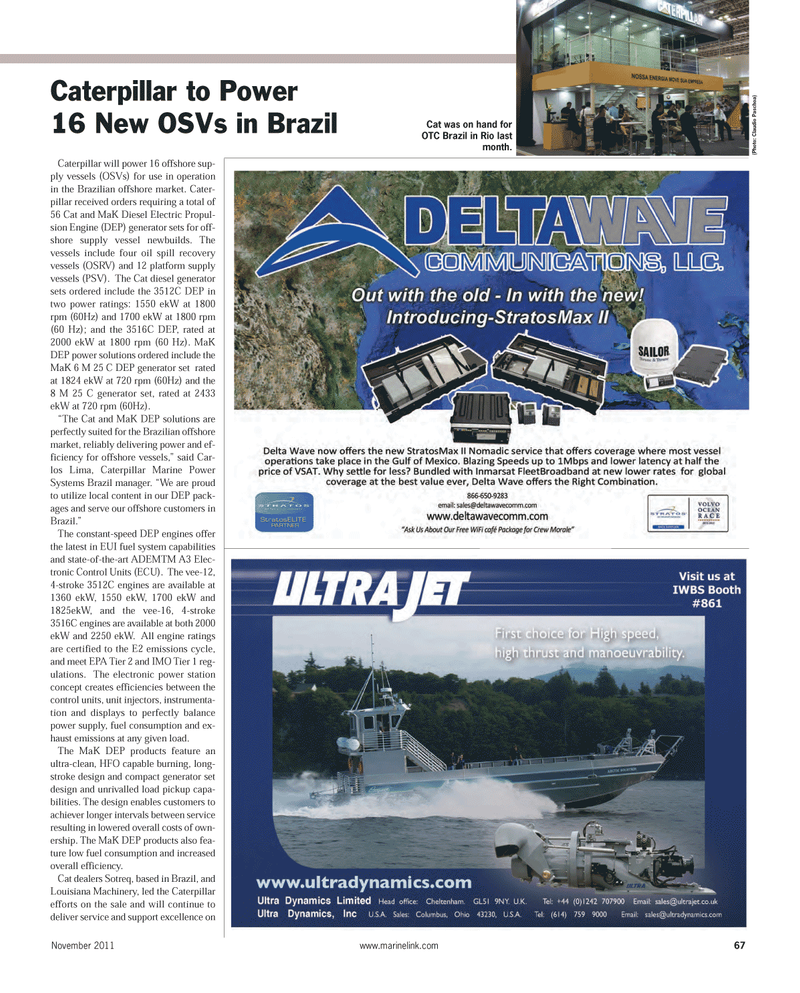 Maritime Reporter Magazine, page 67,  Nov 2011