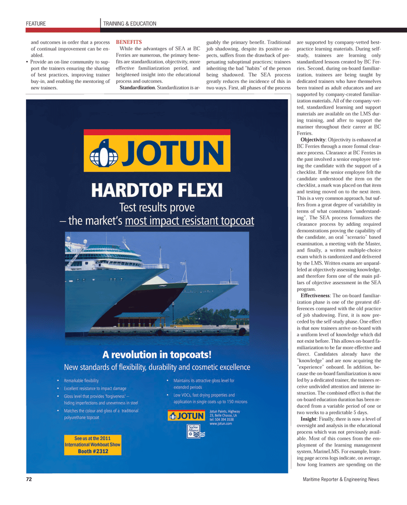 Maritime Reporter Magazine, page 72,  Nov 2011