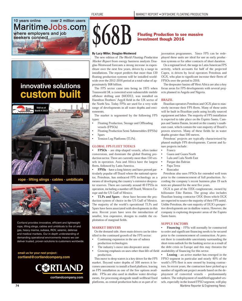 Maritime Reporter Magazine, page 74,  Nov 2011