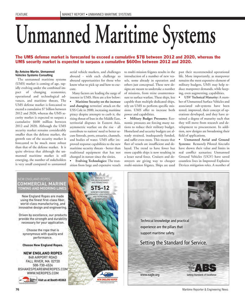 Maritime Reporter Magazine, page 76,  Nov 2011