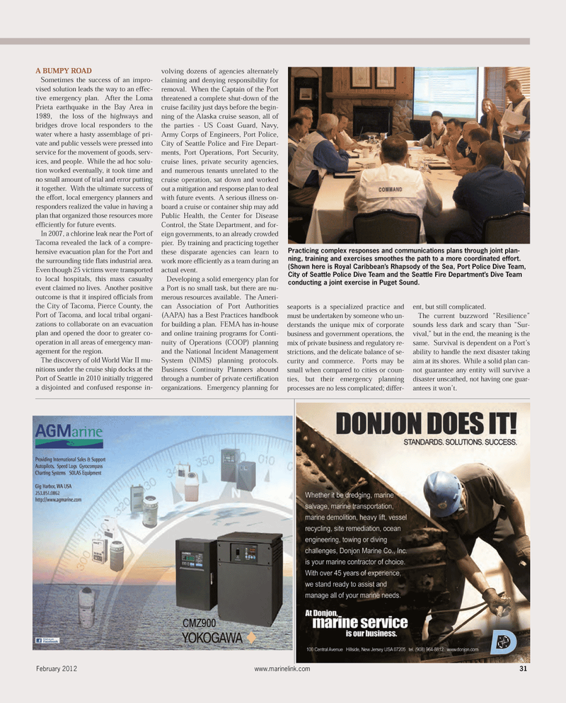 Maritime Reporter Magazine, page 31,  Feb 2012