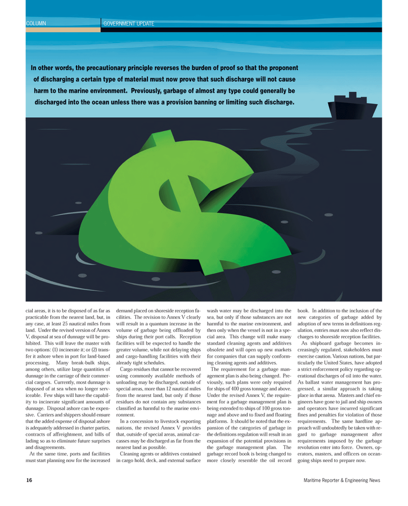 Maritime Reporter Magazine, page 16,  Mar 2012