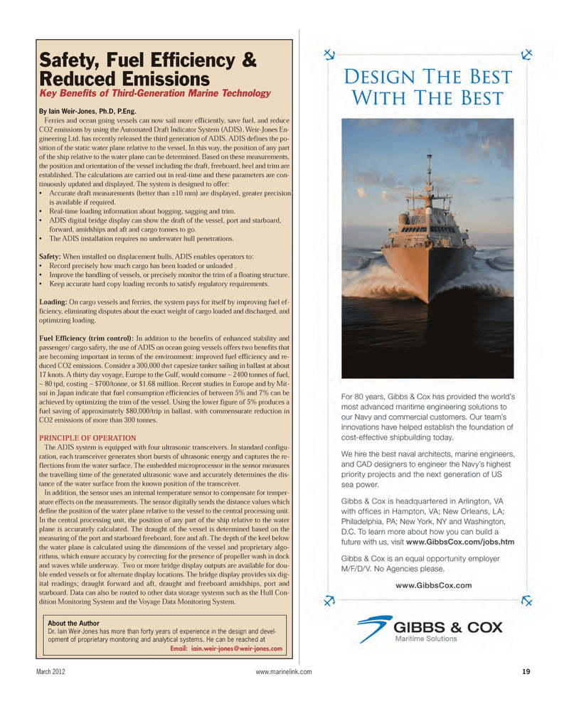 Maritime Reporter Magazine, page 19,  Mar 2012