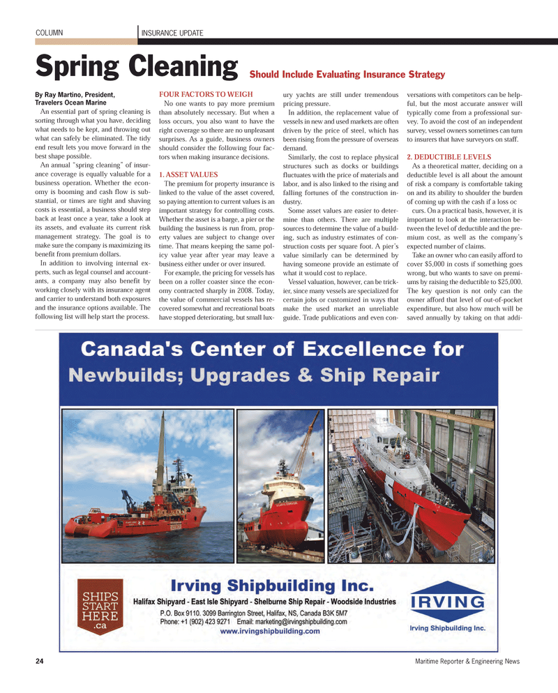 Maritime Reporter Magazine, page 24,  Mar 2012
