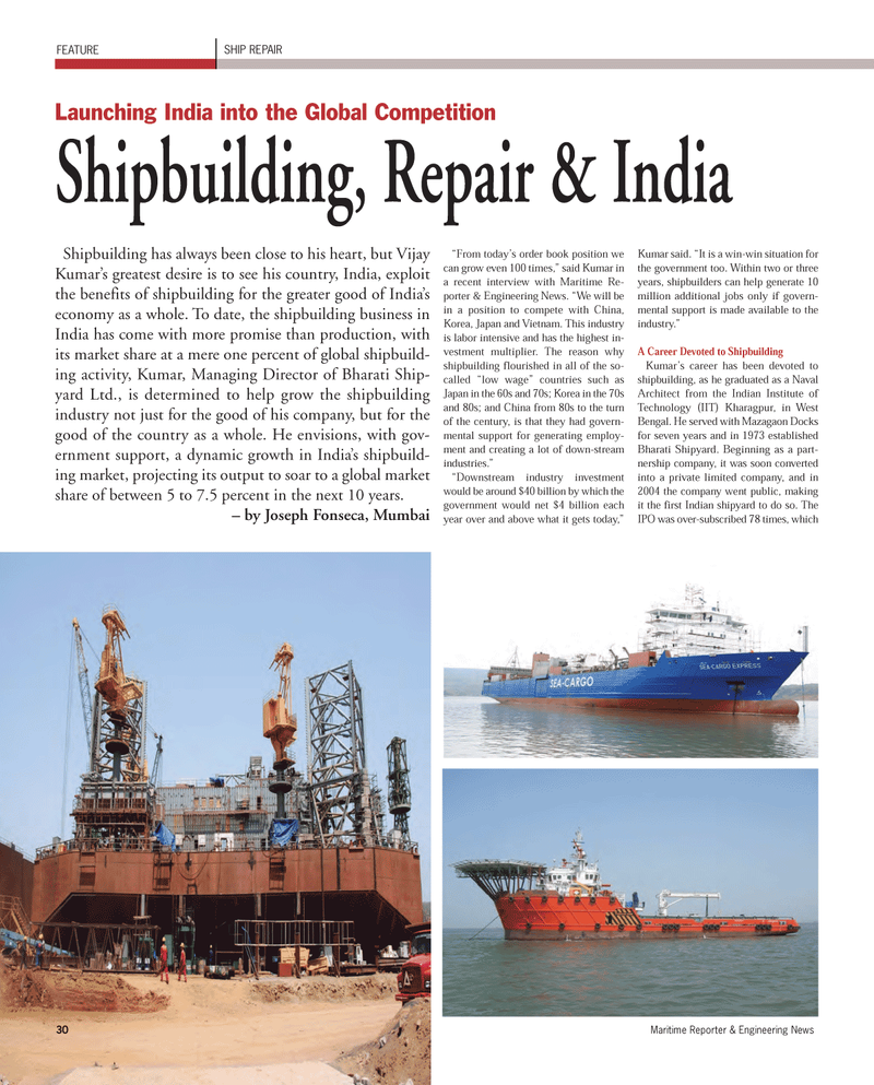 Maritime Reporter Magazine, page 30,  Mar 2012