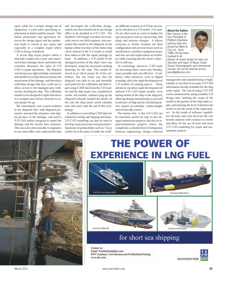 Maritime Reporter Magazine, page 35,  Mar 2012