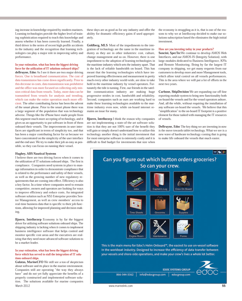Maritime Reporter Magazine, page 55,  Mar 2012