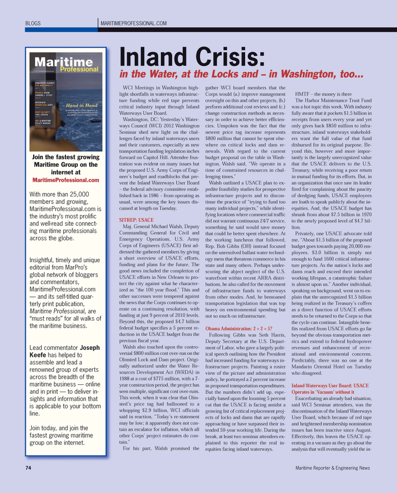Maritime Reporter Magazine, page 74,  Mar 2012