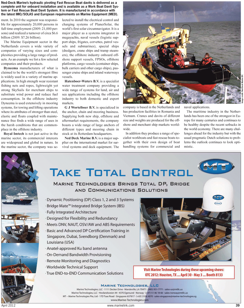 Maritime Reporter Magazine, page 43,  Apr 2012