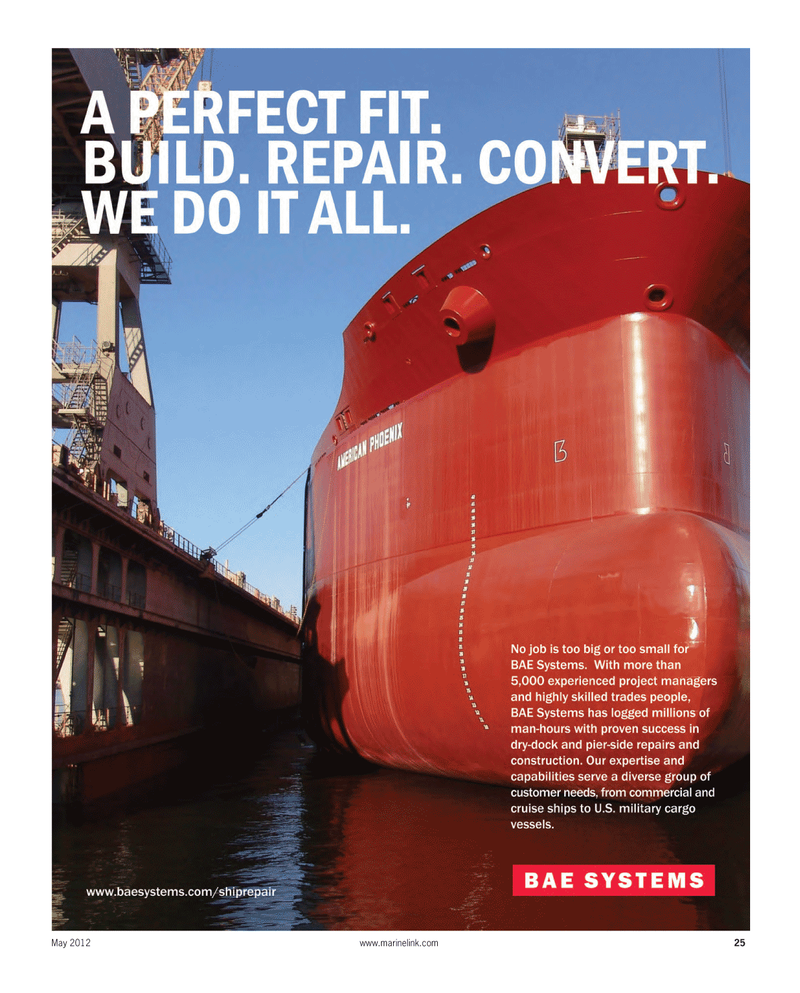 Maritime Reporter Magazine, page 25,  May 2012