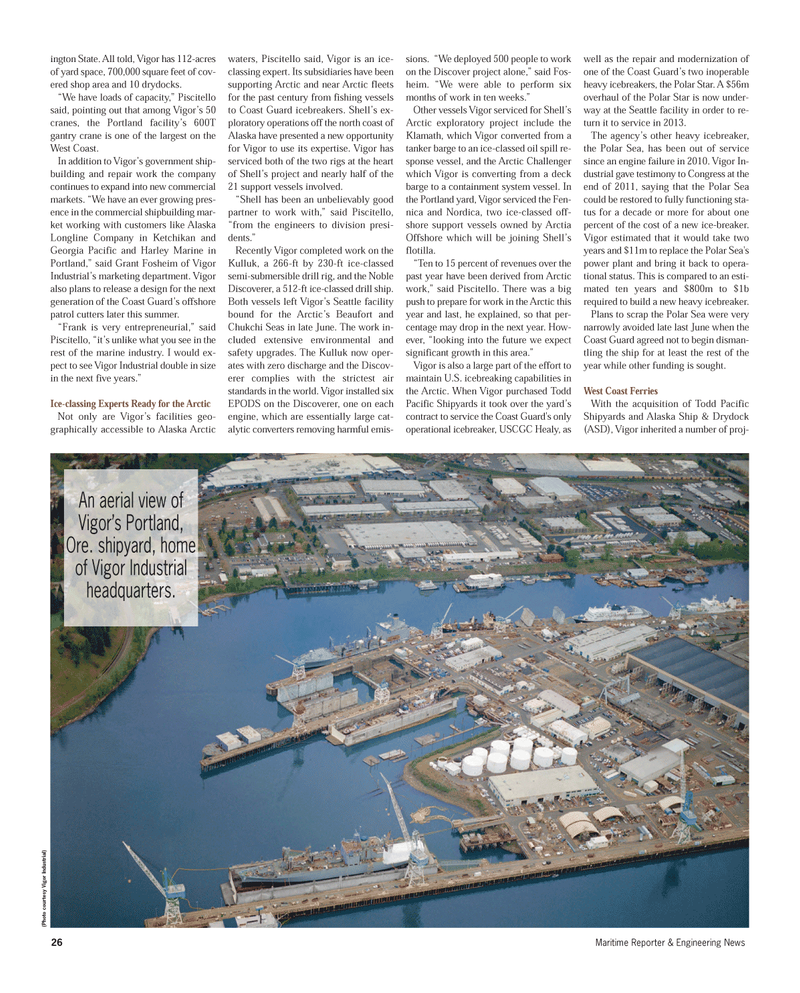 Maritime Reporter Magazine, page 26,  Jul 2012