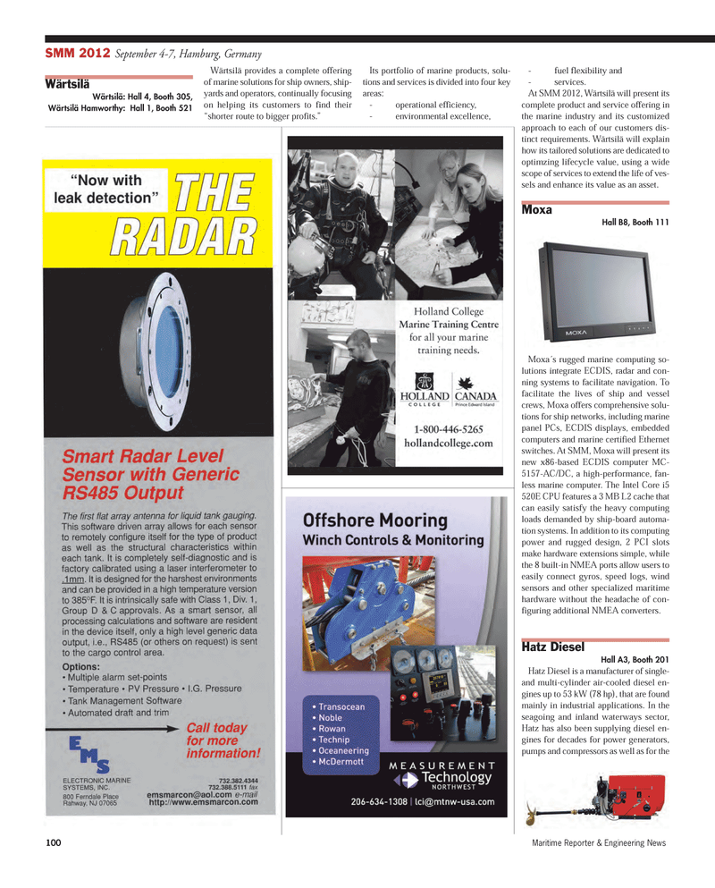 Maritime Reporter Magazine, page 100,  Aug 2012