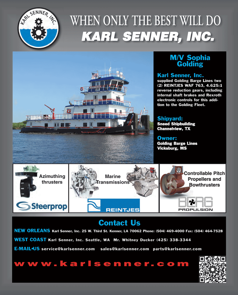 Maritime Reporter Magazine, page 4th Cover,  Aug 2012