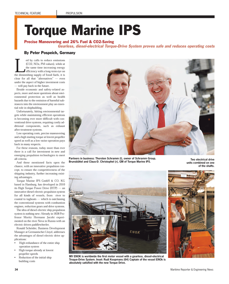 Maritime Reporter Magazine, page 34,  Aug 2012