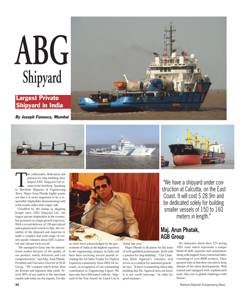 Maritime Reporter Magazine, page 68,  Aug 2012