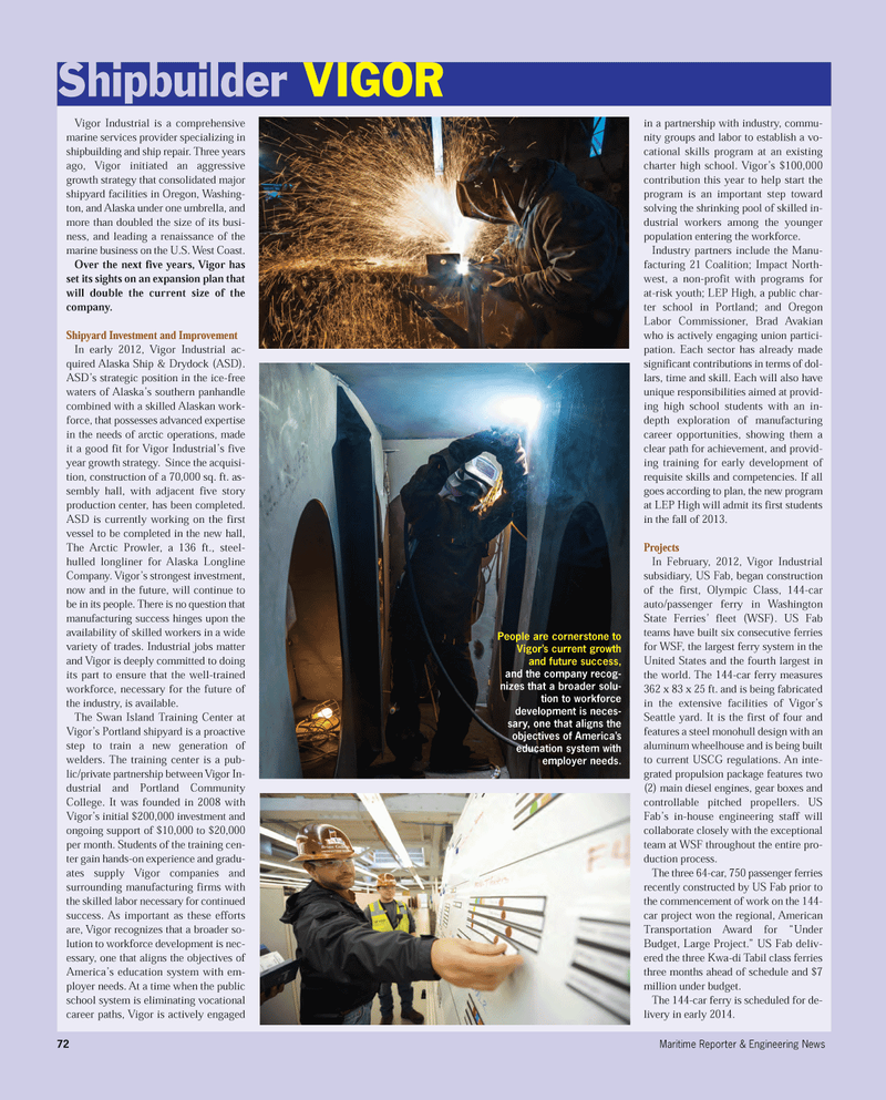 Maritime Reporter Magazine, page 72,  Aug 2012