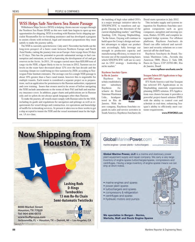 Maritime Reporter Magazine, page 88,  Aug 2012