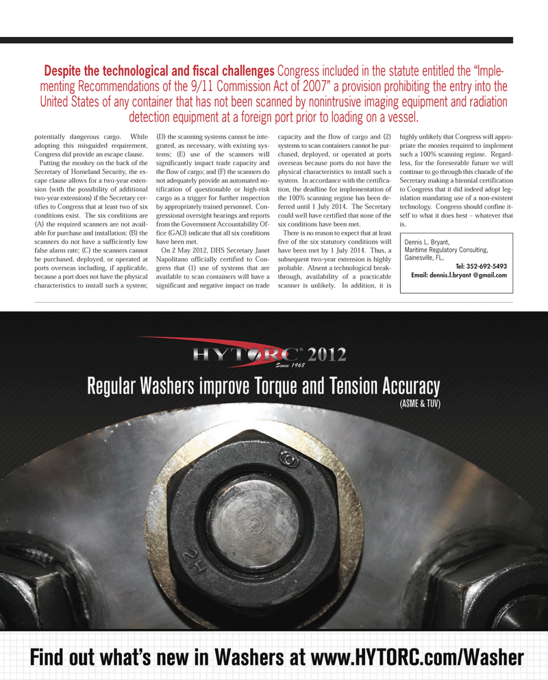 Maritime Reporter Magazine, page 19,  Sep 2012