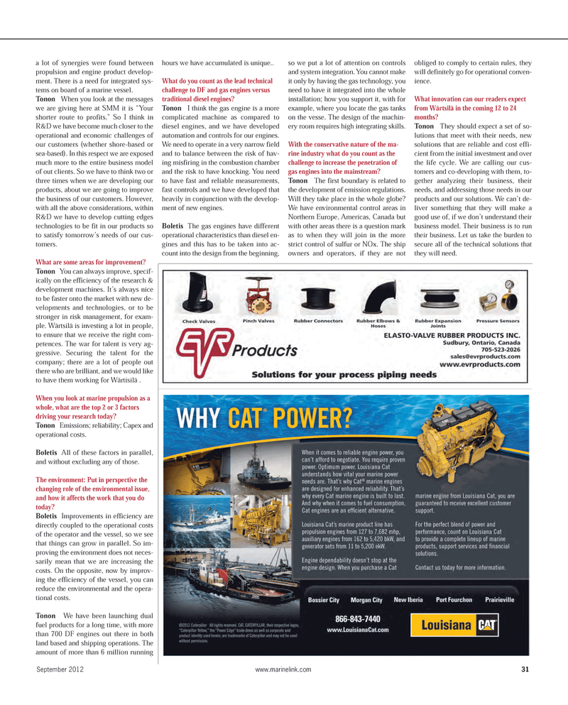 Maritime Reporter Magazine, page 31,  Sep 2012