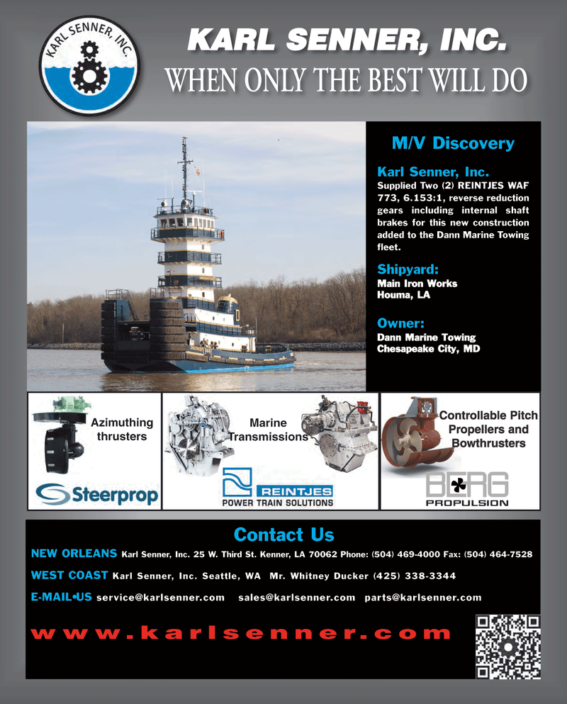 Maritime Reporter Magazine, page 4th Cover,  Sep 2012