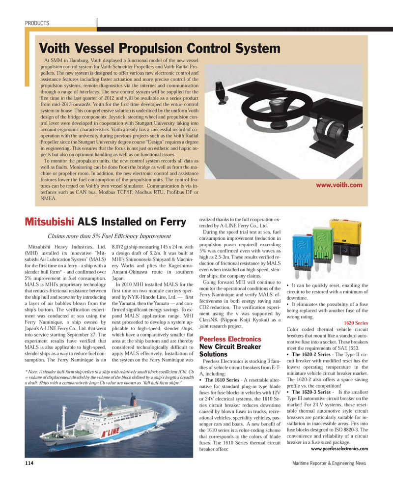 Maritime Reporter Magazine, page 114,  Nov 2012