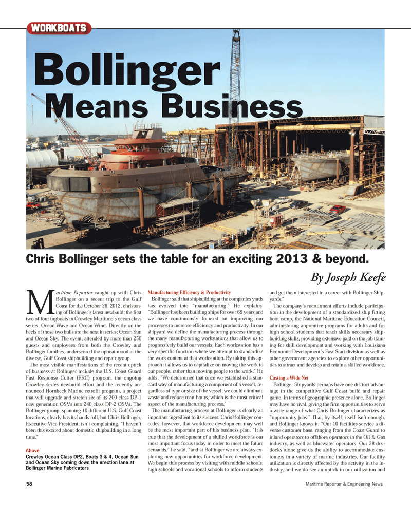Maritime Reporter Magazine, page 58,  Nov 2012