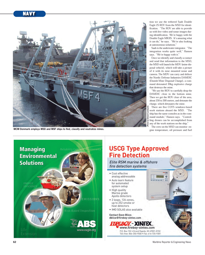 Maritime Reporter Magazine, page 62,  Nov 2012