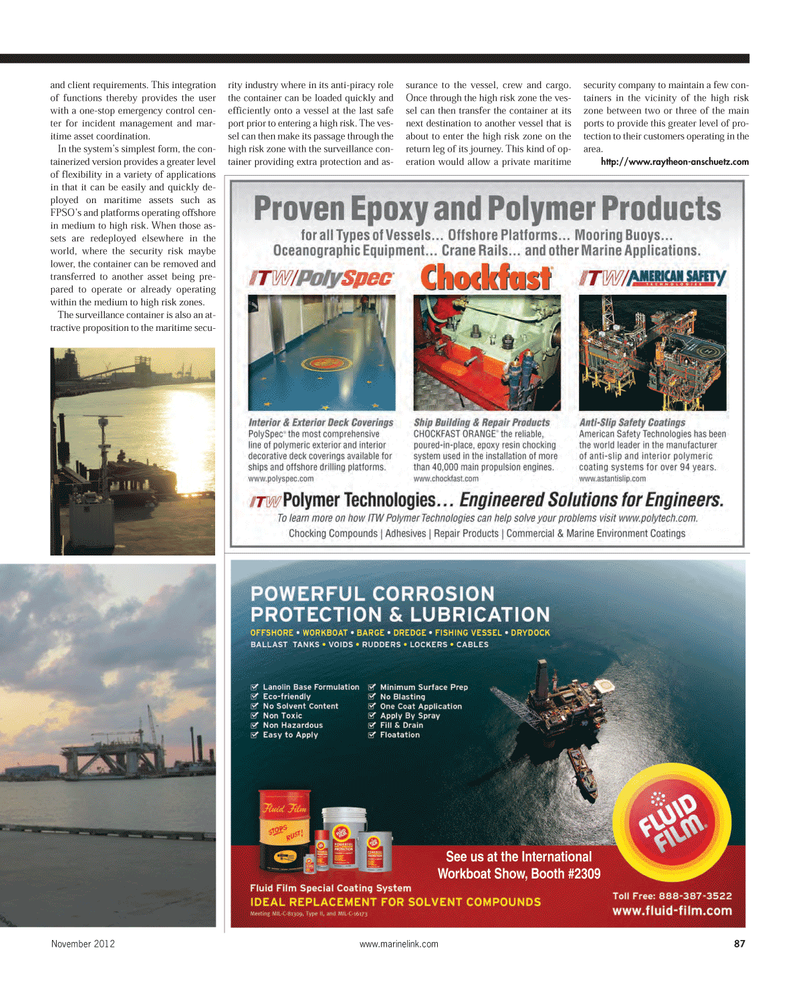 Maritime Reporter Magazine, page 87,  Nov 2012
