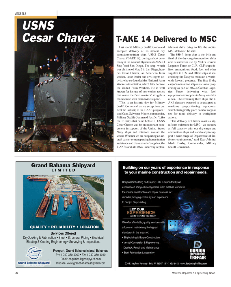 Maritime Reporter Magazine, page 90,  Nov 2012