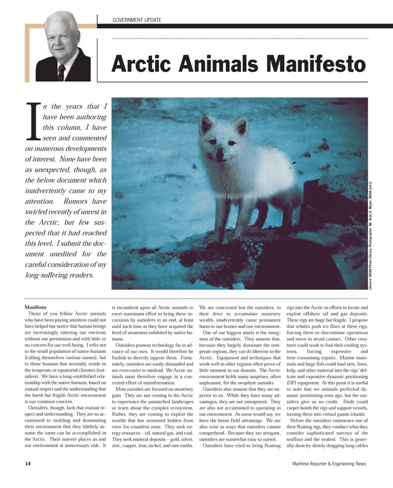 Maritime Reporter Magazine, page 14,  Dec 2012