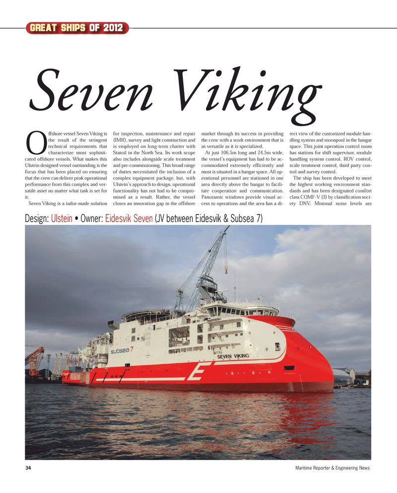Maritime Reporter Magazine, page 34,  Dec 2012