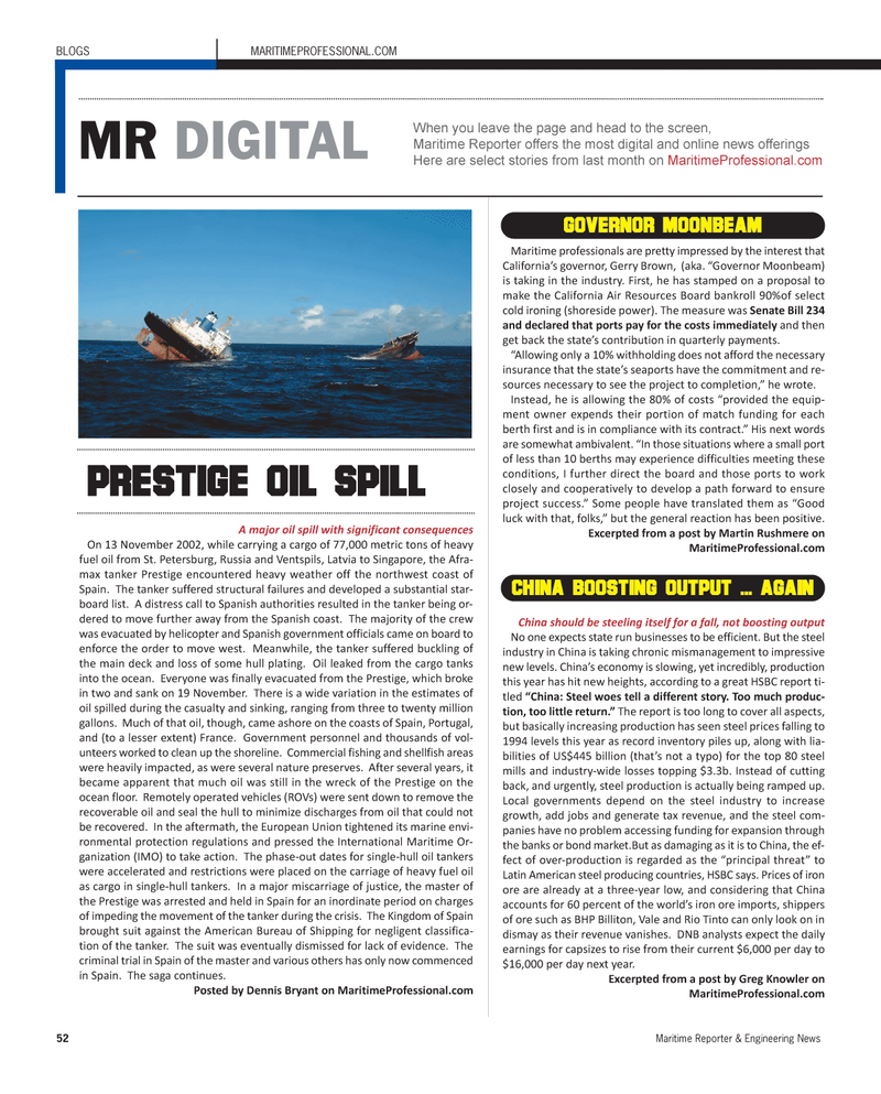 Maritime Reporter Magazine, page 52,  Dec 2012